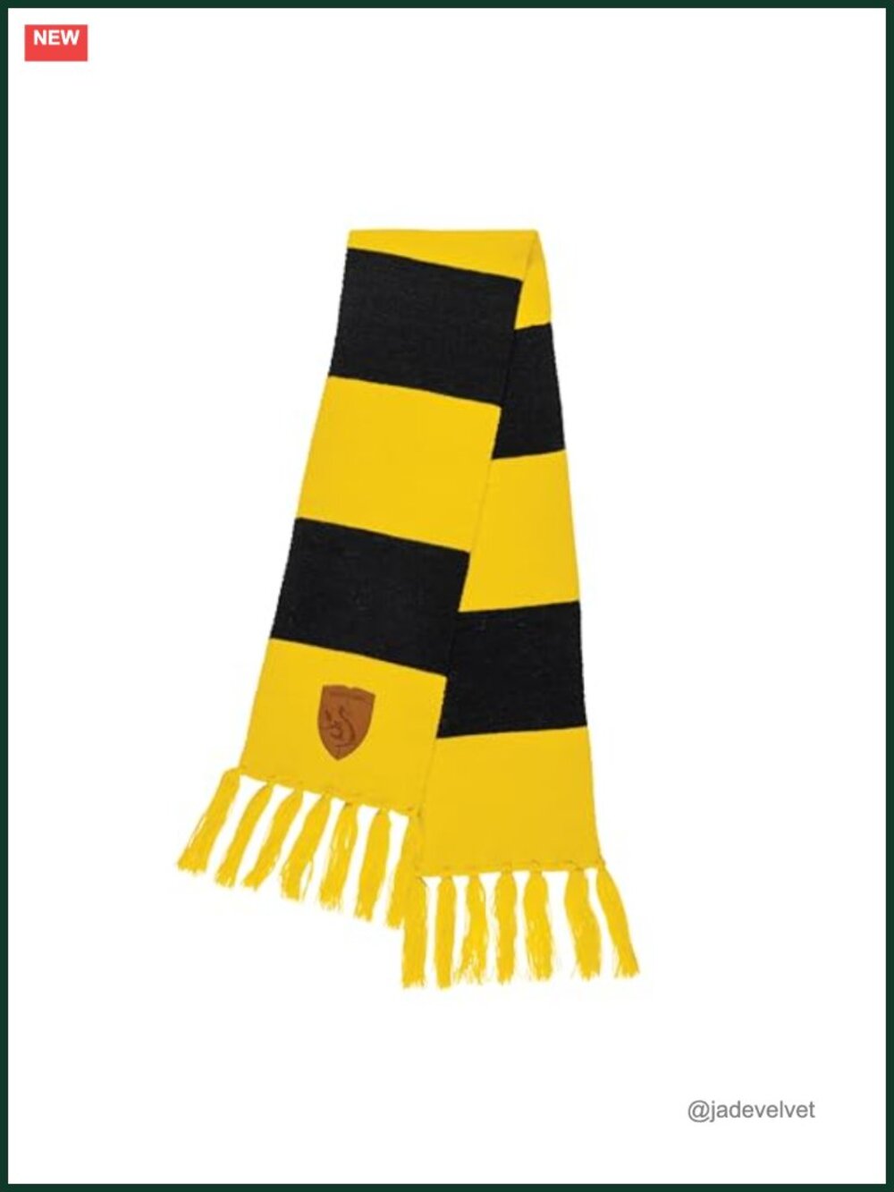Officially Licensed Hufflepuff Knit Scarf 100% Polyester 60-Inch Costume
